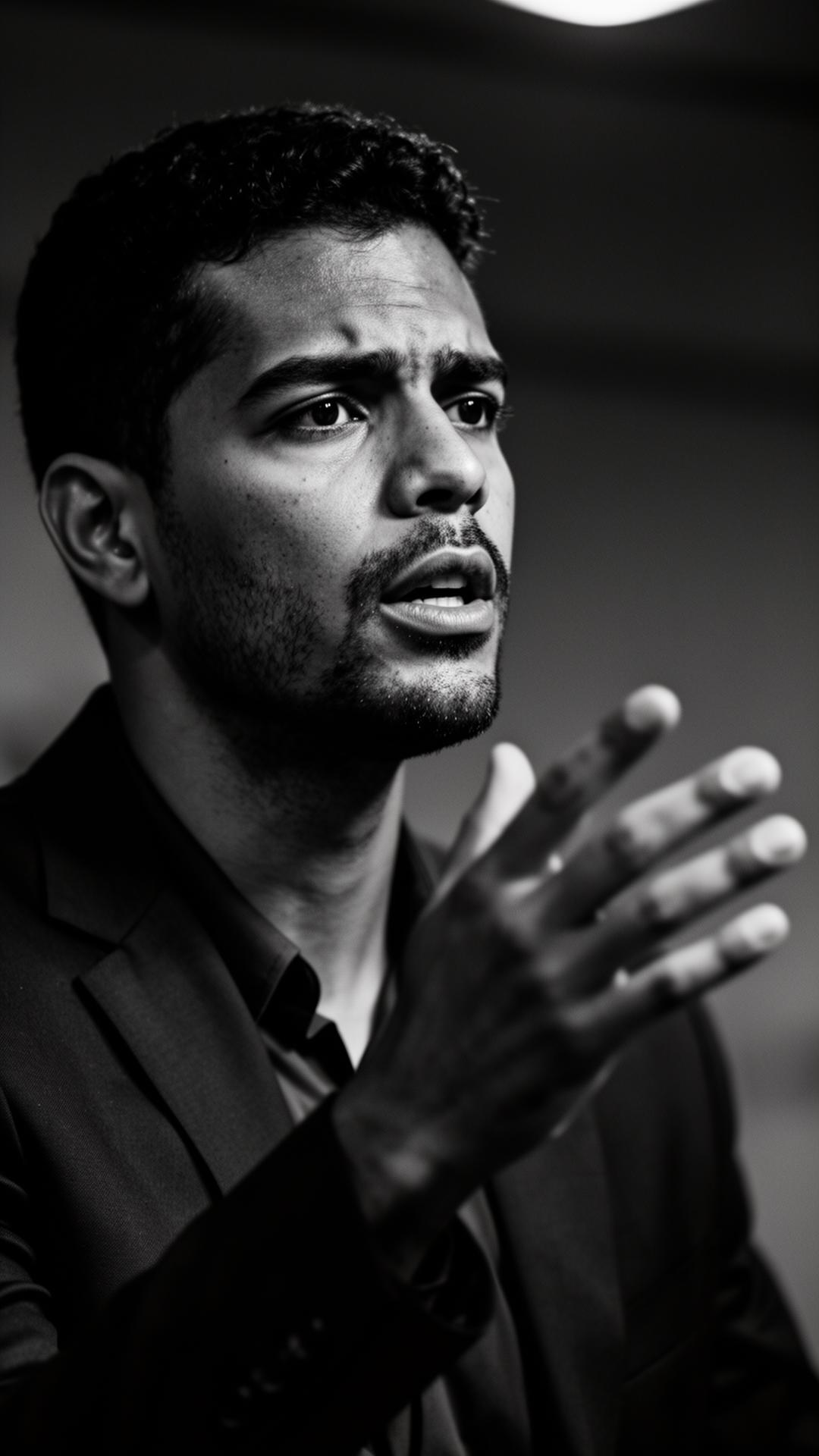 Profissional treinando comunicação